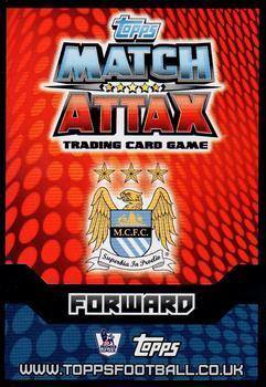 2014-15 Topps Match Attax Premier League Extra - Limited Edition Bronze #LE1 Sergio Aguero Back