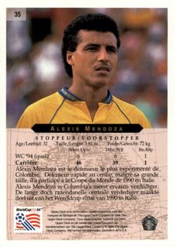 1994 Upper Deck World Cup Contenders French/Dutch #35 Alexis Mendoza Back