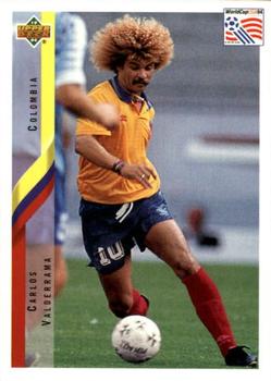1994 Upper Deck World Cup Contenders French/Dutch #38 Carlos Valderrama Front