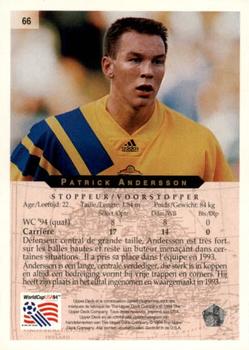 1994 Upper Deck World Cup Contenders French/Dutch #66 Patrik Andersson Back
