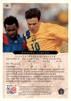 1994 Upper Deck World Cup Contenders French/Dutch #69 Anders Limpar Back