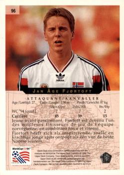 1994 Upper Deck World Cup Contenders French/Dutch #96 Jan Age Fjortoft Back