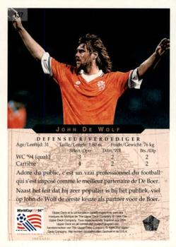 1994 Upper Deck World Cup Contenders French/Dutch #137 Johnny De Wolf Back