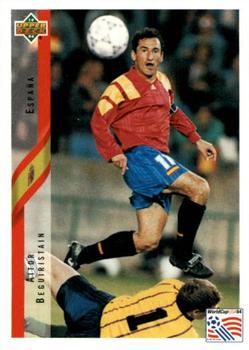 1994 Upper Deck World Cup Contenders French/Dutch #156 Aitor Beguiristain Front