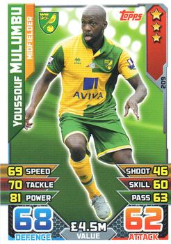 2015-16 Topps Match Attax Premier League #209 Youssouf Mulumbu Front