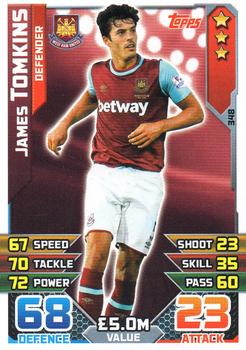 2015-16 Topps Match Attax Premier League #348 James Tomkins Front