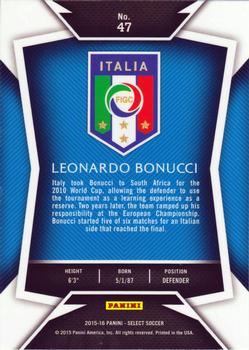 2015-16 Panini Select #47 Leonardo Bonucci Back