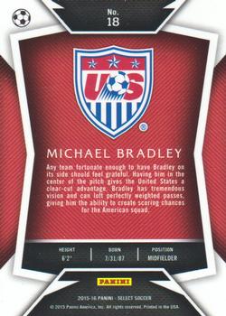 2015-16 Panini Select #18 Michael Bradley Back
