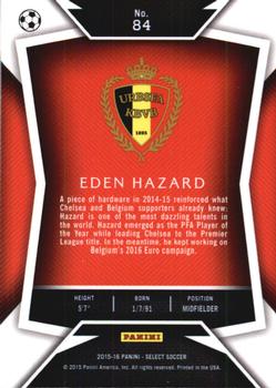 2015-16 Panini Select #84 Eden Hazard Back