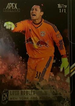 2015 Topps Apex MLS - Black #84 Luis Robles Front