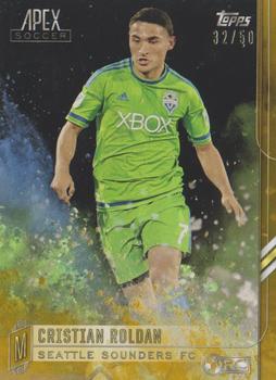 2015 Topps Apex MLS - Gold #109 Cristian Roldan Front