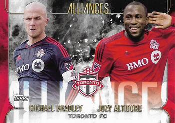 2015 Topps Apex MLS - Alliances #A-2 Michael Bradley / Jozy Altidore Front