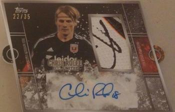 2015 Topps Apex MLS - Match Day Die Cut Autograph Relics #MDAR-CR Chris Rolfe Front