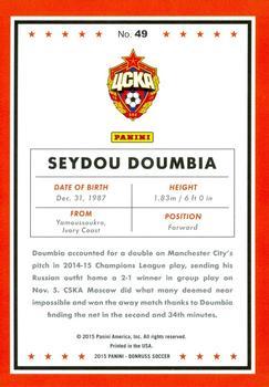 2015 Donruss - Black Panini Logo #49 Seydou Doumbia Back