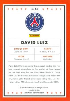 2015 Donruss - Bronze Press Proof #55 David Luiz Back