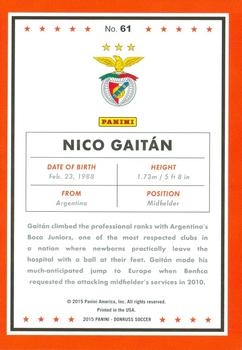 2015 Donruss - Bronze Press Proof #61 Nico Gaitan Back
