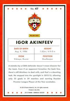 2015 Donruss - Bronze Press Proof #47 Igor Akinfeev Back