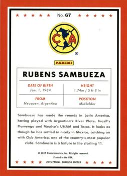 2015 Donruss - Bronze Press Proof #67 Rubens Sambueza Back