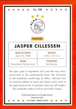 2015 Donruss - Gold Press Proof #14 Jasper Cillessen Back