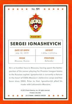 2015 Donruss - Green Soccer Ball #51 Sergei Ignashevich Back