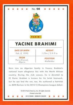 2015 Donruss - Red Soccer Ball #98 Yacine Brahimi Back