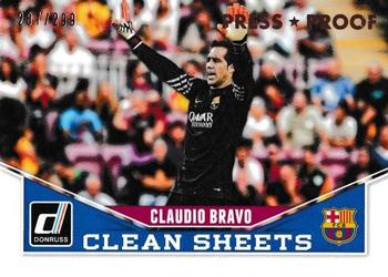 2015 Donruss - Clean Sheets Bronze Press Proof #2 Claudio Bravo Front