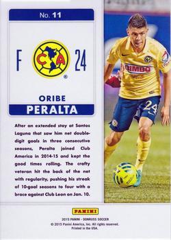 2015 Donruss - Fantastic Finishers Gold Panini Logo #11 Oribe Peralta Back