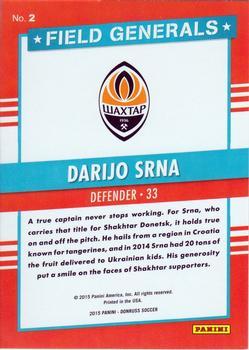2015 Donruss - Field Generals Red Soccer Ball #2 Darijo Srna Back