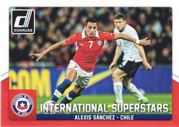 2015 Donruss - International Superstars #1 Alexis Sanchez Front