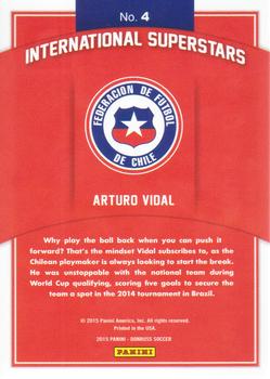 2015 Donruss - International Superstars #4 Arturo Vidal Back