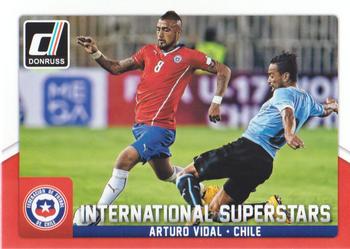 2015 Donruss - International Superstars #4 Arturo Vidal Front