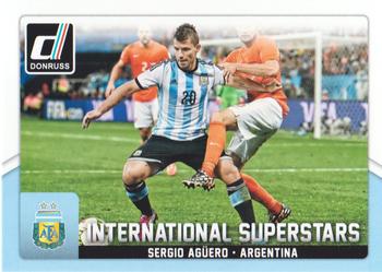 2015 Donruss - International Superstars #45 Sergio Aguero Front