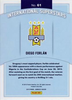 2015 Donruss - International Superstars #61 Diego Forlan Back
