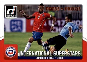 2015 Donruss - International Superstars Bronze Press Proof #4 Arturo Vidal Front
