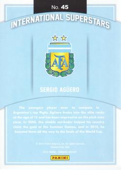 2015 Donruss - International Superstars Bronze Press Proof #45 Sergio Aguero Back
