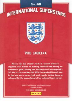 2015 Donruss - International Superstars Green Soccer Ball #40 Phil Jagielka Back