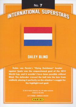 2015 Donruss - International Superstars Red Soccer Ball #7 Daley Blind Back