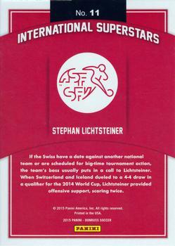 2015 Donruss - International Superstars Red Soccer Ball #11 Stephan Lichtsteiner Back