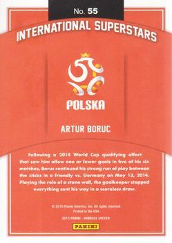2015 Donruss - International Superstars Red Soccer Ball #55 Artur Boruc Back