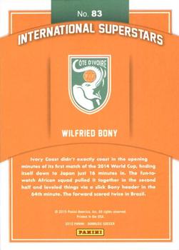 2015 Donruss - International Superstars Silver Press Proof #83 Wilfried Bony Back