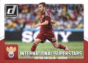 2015 Donruss - International Superstars Silver Press Proof #87 Viktor Fayzulin Front