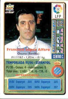 1996-97 Mundicromo Sport Las Fichas de La Liga #64b Francisco Back