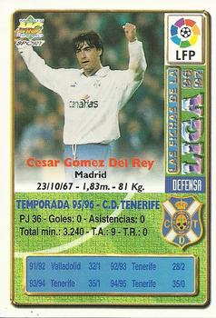 1996-97 Mundicromo Sport Las Fichas de La Liga #78 Cesar Gomez Back