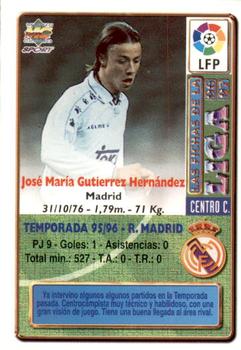1996-97 Mundicromo Sport Las Fichas de La Liga #103 Guti Back