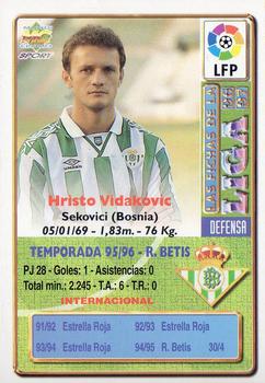 1996-97 Mundicromo Sport Las Fichas de La Liga #131 Vidakovic Back