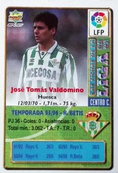 1996-97 Mundicromo Sport Las Fichas de La Liga #138 Josete Back