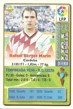 1996-97 Mundicromo Sport Las Fichas de La Liga #185 Berges Back