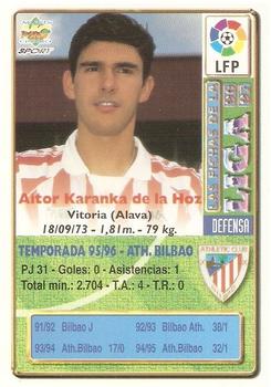 1996-97 Mundicromo Sport Las Fichas de La Liga #223b Aitor Karanka Back