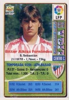 1996-97 Mundicromo Sport Las Fichas de La Liga #227 Alkiza Back