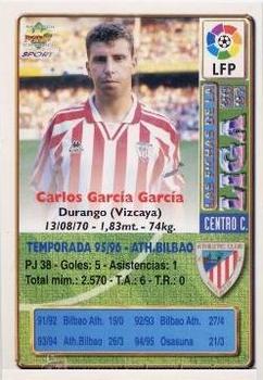 1996-97 Mundicromo Sport Las Fichas de La Liga #229 Carlos Garcia Back